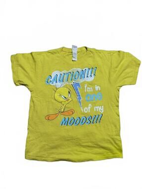 2004 Looney Tunes Tweety Bird Graphic Tee Size L